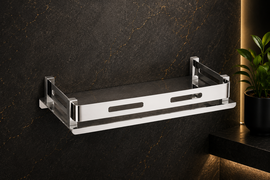 PREMIUM STAINLESS STEEL 202 BATHROOM 5" x 12" SHELF