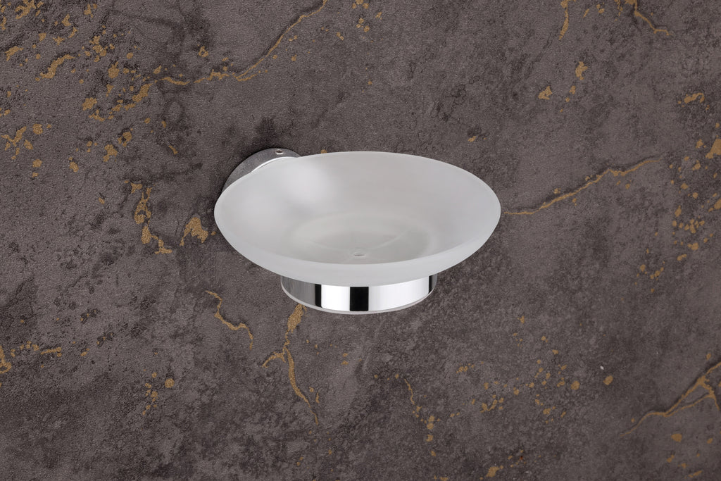 RO PREMIUM GLASS SOAP DISH – SS GRADE 202