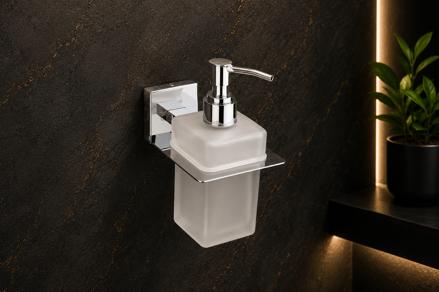 LUDO SQUARE GLASS LIQUID DISPENSER